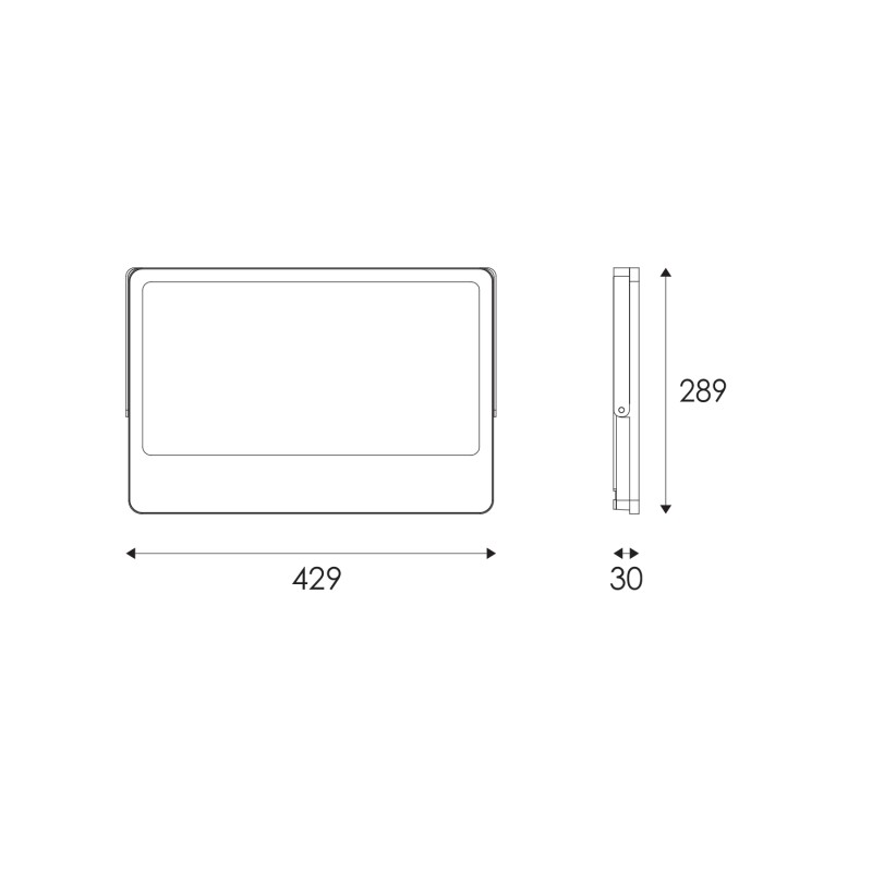 ΠΡΟΒΟΛΕΑΣ LED SMD IP66  ΜΑΥΡΟΣ 300W 3CCT 30000LM 185-265V RA>80 IP66