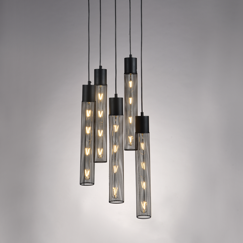 NETTO ΚΡΕΜΑΣΤΟ Φ/Σ 5ΧΕ27 ΜΑΥΡΟ ΜΕΤΑΛΛΙΚΟ D35XH120CM ALCATRAZ NETTO ΚΡΕΜΑΣΤΟ Φ/Σ 5ΧΕ27 ΜΑΥΡΟ ΜΕΤΑΛΛΙΚΟ D35XH120CM ALCATRAZ