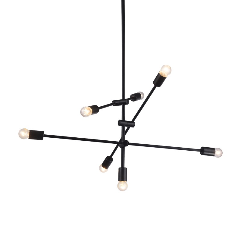 ΚΡΕΜΑΣΤΟ Φ/Σ 7ΧΕ27 ΜΕΤΑΛΛΙΚΟ ΜΑΥΡΟ Φ80ΧΗ130CM LUTHER ΚΡΕΜΑΣΤΟ Φ/Σ 7ΧΕ27 ΜΕΤΑΛΛΙΚΟ ΜΑΥΡΟ Φ80ΧΗ130CM LUTHER