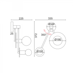 ^ΕΠΙΤΟΙΧΟ Φ/Σ 2ΧΕ27 ΛΕΥΚΟ ΜΑΡΜΑΡΟ 18Χ74X23CM CLOCK