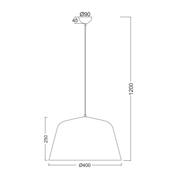 ΚΡΕΜΑΣΤΟ Φ/Σ 1ΧΕ27 ΜΕΤΑΛΛΙΚΟ ΜΑΥΡΟ Φ40ΧΗ120CM PALLADA ΚΡΕΜΑΣΤΟ Φ/Σ 1ΧΕ27 ΜΕΤΑΛΛΙΚΟ ΜΑΥΡΟ Φ40ΧΗ120CM PALLADA