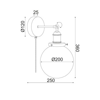 NETTO ΕΠΙΤΟΙΧΟ Φ/Σ 1ΧΕ27 ΜΑΥΡΟ ΜΕΤΑΛΛΟ+ΓΥΑΛΙ Φ20ΧΗ38CM TARO NETTO ΕΠΙΤΟΙΧΟ Φ/Σ 1ΧΕ27 ΜΑΥΡΟ ΜΕΤΑΛΛΟ+ΓΥΑΛΙ Φ20ΧΗ38CM TARO