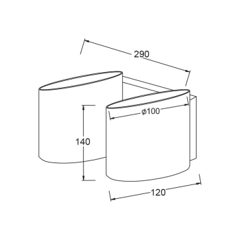 NETTO ΜΕΤΑΛΛΙΚΗ ΑΠΛΙΚΑ 2XG9 ΧΡΩΜΙΟ - ΓΥΑΛΙ ΛΕΥΚΟ 29Χ10Χ14cm MOET NETTO ΜΕΤΑΛΛΙΚΗ ΑΠΛΙΚΑ 2XG9 ΧΡΩΜΙΟ - ΓΥΑΛΙ ΛΕΥΚΟ 29Χ10Χ14cm MOET