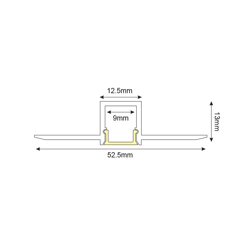 JADE ΠΡΟΦΙΛ ΑΛΟΥΜΙΝΙΟΥ P121 ΜΕ ΟΠΑΛ PC ΚΑΛΛΥΜΑ 2m/pc