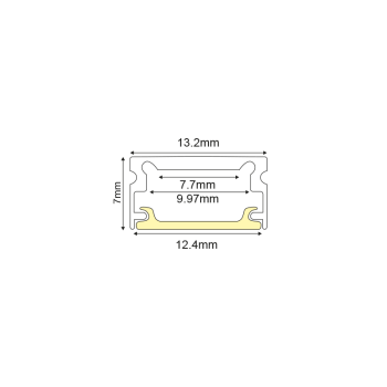 MICRO ΠΡΟΦΙΛ ΑΛΟΥΜΙΝΙΟΥ ΜΕ ΟΠΑΛ ΚΑΛΛΥΜΑ 2m/pc MICRO ΠΡΟΦΙΛ ΑΛΟΥΜΙΝΙΟΥ ΜΕ ΟΠΑΛ ΚΑΛΛΥΜΑ 2m/pc