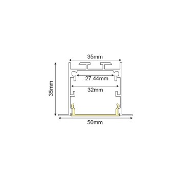 VYLO ΠΡΟΦΙΛ ΑΛΟΥΜΙΝΙΟΥ P211U ME ΟΠΑΛ PC ΚΑΛΥΜΜΑ 3m/pc