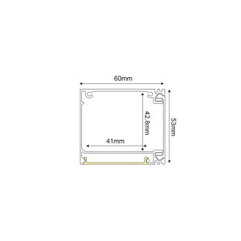 CALLA ΠΡΟΦΙΛ ΑΛΟΥΜΙΝΙΟΥ 3M/ΤΕΜ ΜΕ ΟΠΑΛ ΠΛΑΣΤΙΚΟ ΚΑΛΥΜΜΑ