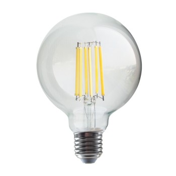 LED FILAMENT E27 G95 12W 2700K 230V AC 1540LM RA80