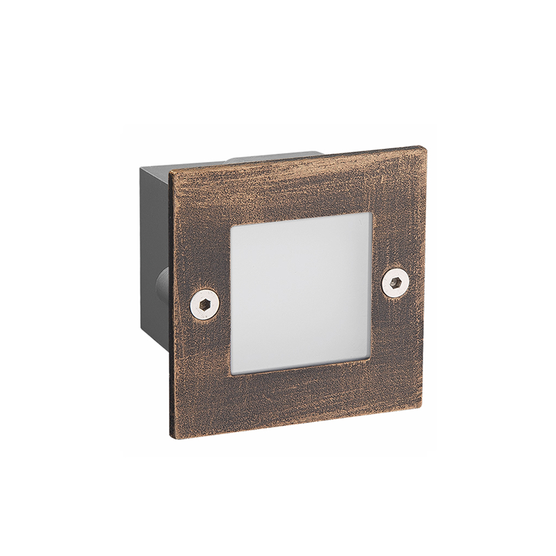 LED STEP LUMINAIRE 70X70 R 2W 3000K 90Lm 230V IP54 RA80 LED STEP LUMINAIRE 70X70 R 2W 3000K 90Lm 230V IP54 RA80