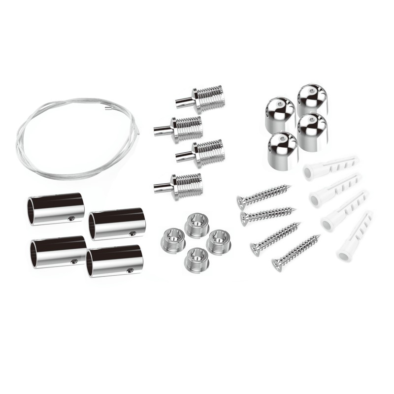 4 STEEL WIRES KIT FOR PENDANT INSTALLATION OF OTIS*N, ROVE, DEBA & TREGO LED PANELS 4 STEEL WIRES KIT FOR PENDANT INSTALLATION OF OTIS*N, ROVE, DEBA & TREGO LED PANELS