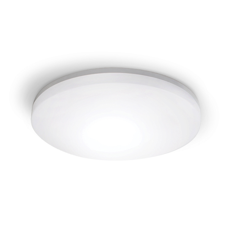 ΛΕΥΚΟ ΣΤΡΟΓΓΥΛΟ Φ/Σ LED ΜΕ ΑΙΣΘΗΤΗΡΑ ΚΙΝ. 24W 2400Lm CCT(3000/4000/6500K) Φ280mm 120° 230V IP54 Ra80