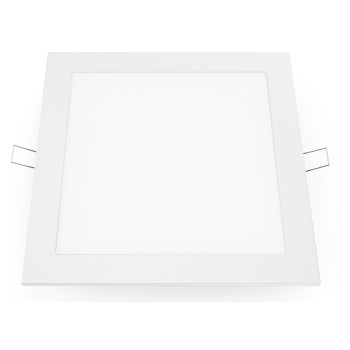 LED SLIM PANEL WHITE SQUARE REC. 18W 3000K 1650Lm 223mm 230V AC Ra80