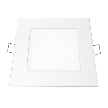 LED SLIM PANEL WHITE SQUARE REC. 6W 4000K 470Lm 118mm 230V AC Ra80