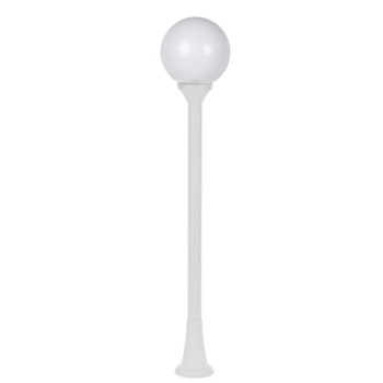 PLASTIC FLOOR GARDEN WHITE LUMINAIRE 100CM Φ200 E27 IP44