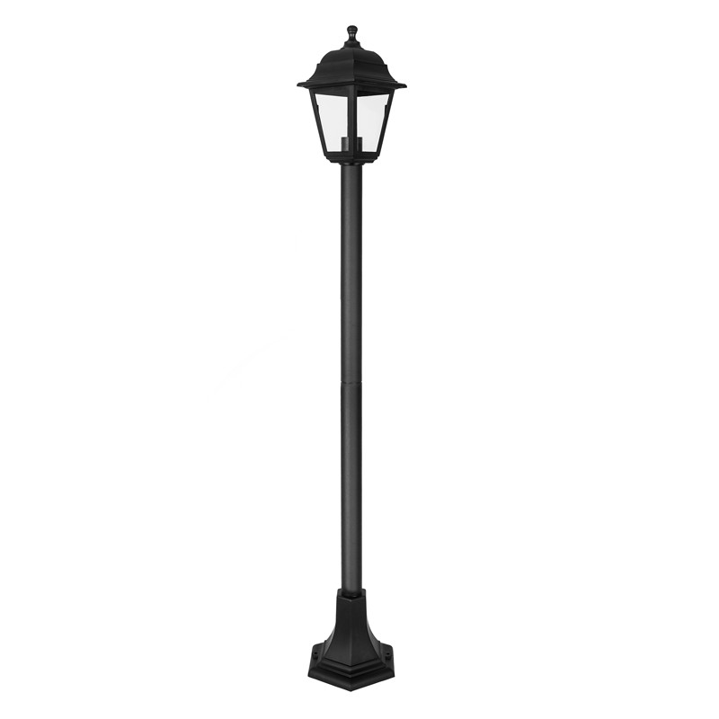 4S PLASTIC FLOOR GARDEN BLACK LUMINAIRE 100CM E27 IP44 4S PLASTIC FLOOR GARDEN BLACK LUMINAIRE 100CM E27 IP44