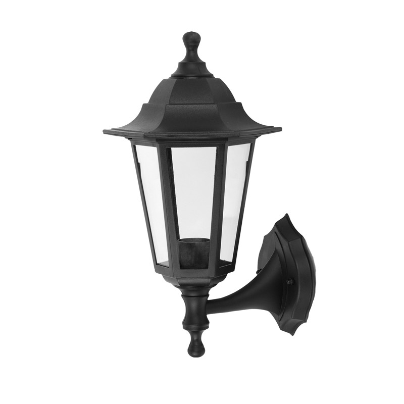 6S PLASTIC WALL GARDEN BLACK LUMINAIRE E27 IP44 6S PLASTIC WALL GARDEN BLACK LUMINAIRE E27 IP44