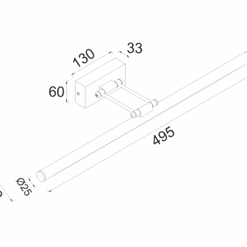 ^ΕΠΙΤΟΙΧΟ Φ/Σ LED 12W 3000K 780LM ΜΑΥΡΟ ΜΕΤ/ΚΟ IP44 50X6X19CM RIO ^ΕΠΙΤΟΙΧΟ Φ/Σ LED 12W 3000K 780LM ΜΑΥΡΟ ΜΕΤ/ΚΟ IP44 50X6X19CM RIO