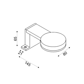 ^Φ/Σ ΕΠΙΠΛΟΥ LED 5W 3000K 330LM  LUSTRO ΧΡΩΜΙΟ ΜΕΤ/ΚΟ IP44 8X14,5X6,5CM  ^Φ/Σ ΕΠΙΠΛΟΥ LED 5W 3000K 330LM  LUSTRO ΧΡΩΜΙΟ ΜΕΤ/ΚΟ IP44 8X14,5X6,5CM