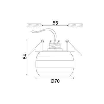 ΣΠΟΤ G9 ΚΡΥΣΤΑΛΛΟ ΤΕΤΡΑΓΩΝΟ MORIA
