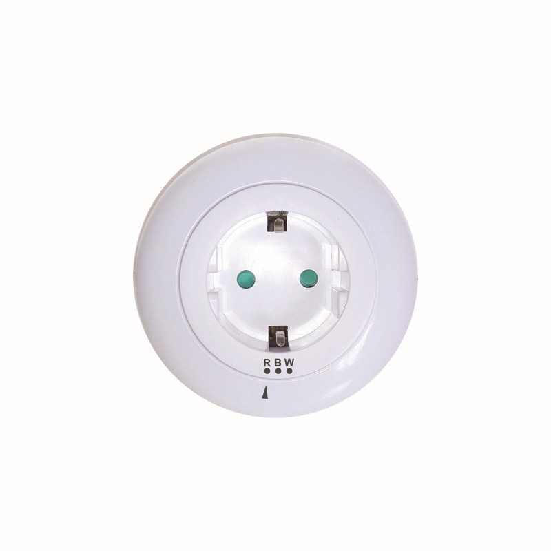 LED ΛΑΜΠΑΚΙ ΝΥΚΤΟΣ 0,5W ΜΕ ΠΡΙΖΑ ΣΟΥΚΟ,ΑΙΣΘΗΤΗΡΑ,ΛΕΥΚΟ/ΜΠΛΕ/ΚΟΚΚΙΝΟ ΦΩΣ,ΛΕΥΚΟ ΠΛΑΣΤΙΚΟ 230V IP20 