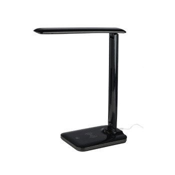 ΕΠΙΤΡΑΠΕΖΙΟ Φ/Σ LED 5W ΜΑΥΡΟ CCT 320LM+TOUCH SWITCH+WIRELESS/USB CHARGER  FUTUR2