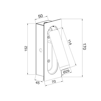 ΕΠΙΤΟΙΧΟ Φ/Σ LED 3W 3200K 190LM ΜΑΥΡΟ ΜΕΤΑΛΛΙΚΟ ΧΩΝΕΥΤΟ 7X5X17CM AIAS