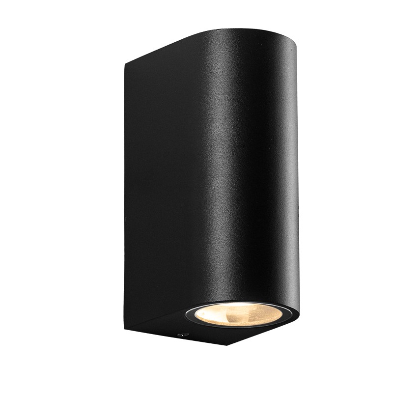 GU10 WALL LUMINAIRE PLASTIC 230V AC BLACK IP65 MAX.2X3W LED GU10 WALL LUMINAIRE PLASTIC 230V AC BLACK IP65 MAX.2X3W LED