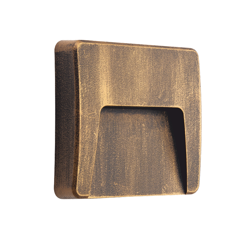 LED WALL SQUARE LUMINAIRE RUST 230V AC IP65 3W 3000K 200LM RA80 LED WALL SQUARE LUMINAIRE RUST 230V AC IP65 3W 3000K 200LM RA80