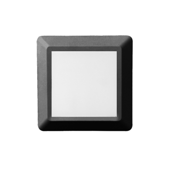 LED WALL SQUARE LUMINAIRE DARK GREY 230V AC IP65 4W 3000K 270LM RA80 LED WALL SQUARE LUMINAIRE DARK GREY 230V AC IP65 4W 3000K 270LM RA80