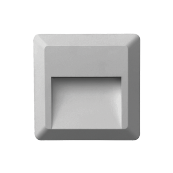 LED WALL SQUARE LUMINAIRE GREY 230V AC IP65 2W 3000K 100LM RA80 LED WALL SQUARE LUMINAIRE GREY 230V AC IP65 2W 3000K 100LM RA80