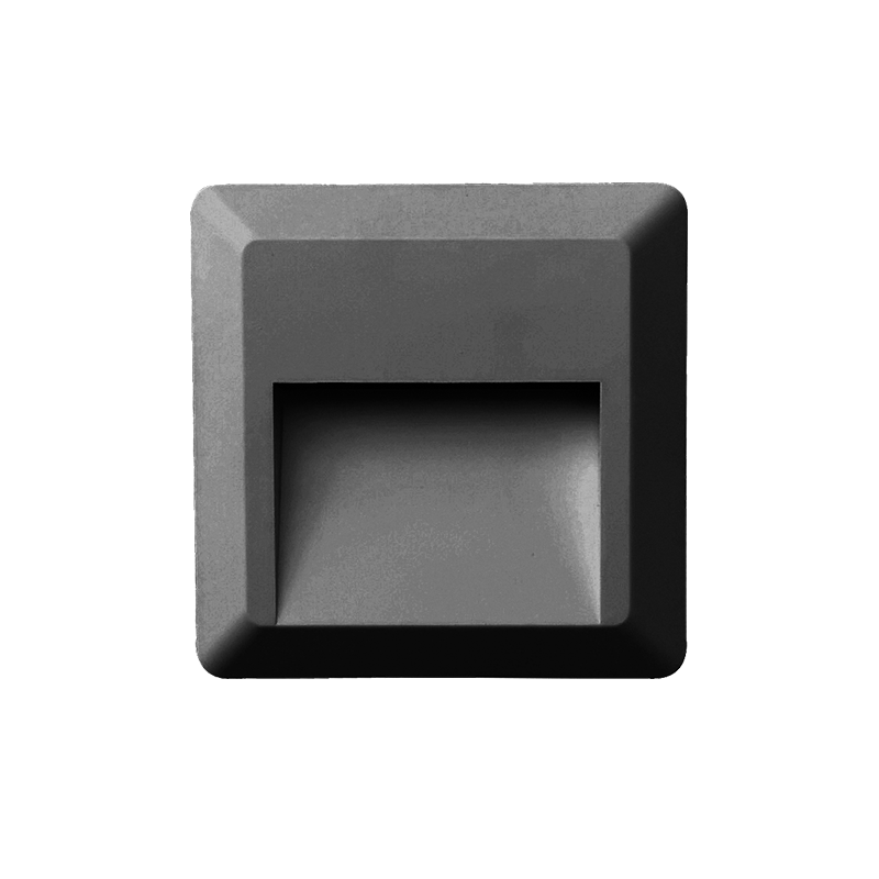 LED WALL SQUARE LUMINAIRE DARK GREY 230V AC IP65 2W 3000K 100LM RA80 LED WALL SQUARE LUMINAIRE DARK GREY 230V AC IP65 2W 3000K 100LM RA80