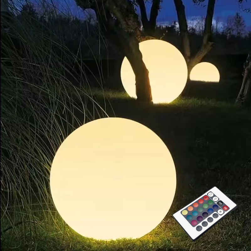 ΗΛΙΑΚΗ/ΕΠΑΝΑΦΟΡΤΙΖΟΜΕΝΗ RGBW LED ΜΠΑΛΑ D40cm IP54 LiFePO4 1800mAh 
