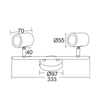 ΣΠΟΤ ΙI ΛΕΥΚΟ ΜΑΤ 2ΧGU10 ORFEAS