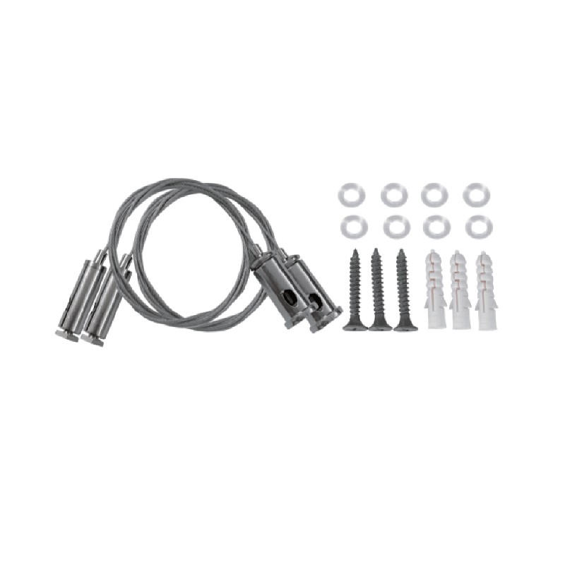HANGING KIT FOR PROFILE WITH 1PC STEEL WIRE 2m & INSTALLATION ACCESSORIES HANGING KIT FOR PROFILE WITH 1PC STEEL WIRE 2m & INSTALLATION ACCESSORIES