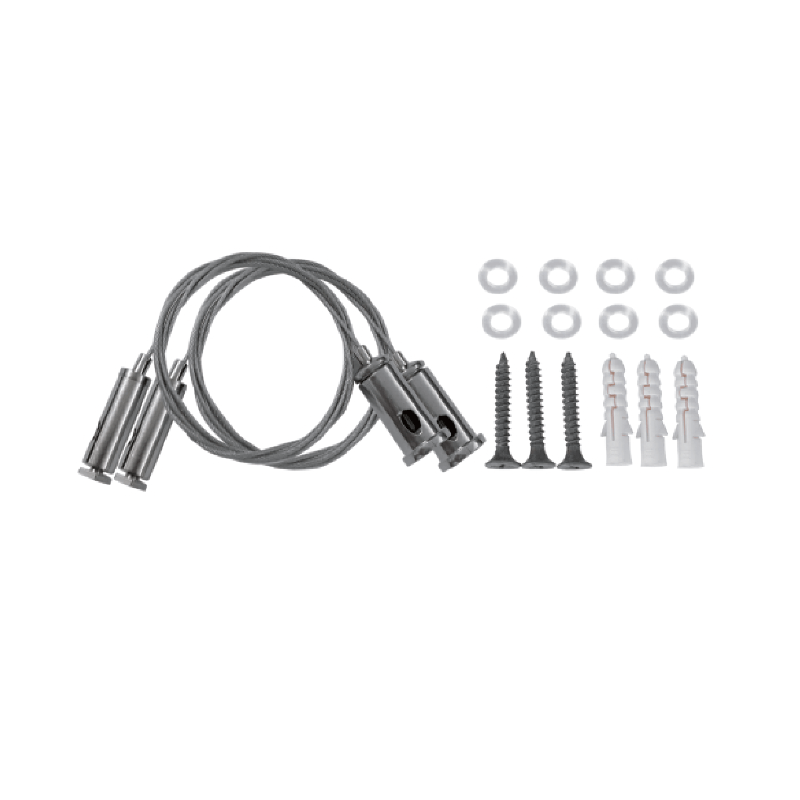 HANGING KIT FOR PROFILE WITH 1PC STEEL WIRE 2m & INSTALLATION ACCESSORIES HANGING KIT FOR PROFILE WITH 1PC STEEL WIRE 2m & INSTALLATION ACCESSORIES