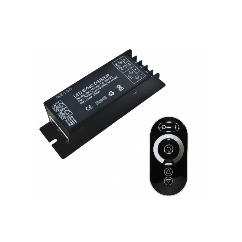 POWER LED DIMMER 25A 300W/12V 600W/24V & RF TOUCH REMOTE POWER LED DIMMER 25A 300W/12V 600W/24V & RF TOUCH REMOTE