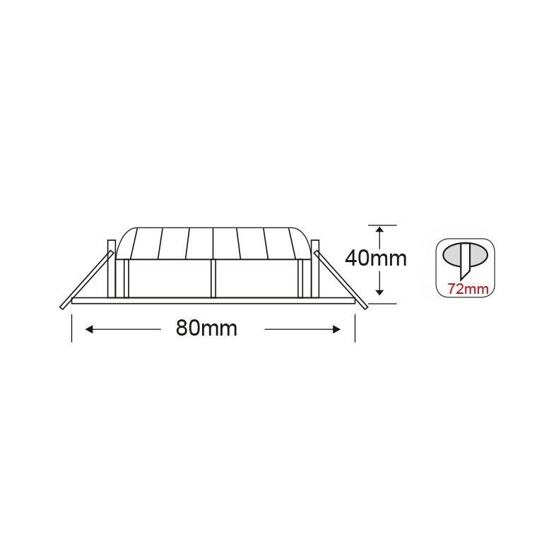 NETTO SQUARE N.MAT MOV. LED SPOT 6W 3000K 410Lm COB 230V 60° Ra80 NETTO SQUARE N.MAT MOV. LED SPOT 6W 3000K 410Lm COB 230V 60° Ra80