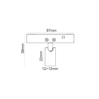 ΜΙΝΙ ΜΑΥΡΟ ΤΕΤΡΑΓΩΝΟ ΜΑΓΝΗΤΙΚΟ ΣΠΟΤ 24V DC 1W 3000K 80LM 24° RA90 5YRS 12*22(38)ΜΜ ΜΙΝΙ ΜΑΥΡΟ ΤΕΤΡΑΓΩΝΟ ΜΑΓΝΗΤΙΚΟ ΣΠΟΤ 24V DC 1W 3000K 80LM 24° RA90 5YRS 12*22(38)ΜΜ