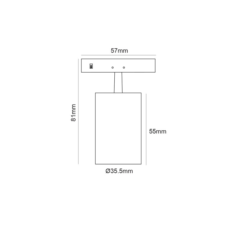 ΜΙΝΙ ΜΑΥΡΟ ΜΑΓΝΗΤΙΚΟ ΣΠΟΤ 24V DC 5W 3000K 510LM 24° RA90 5YRS Φ35,5*55(81)ΜΜ ΜΙΝΙ ΜΑΥΡΟ ΜΑΓΝΗΤΙΚΟ ΣΠΟΤ 24V DC 5W 3000K 510LM 24° RA90 5YRS Φ35,5*55(81)ΜΜ