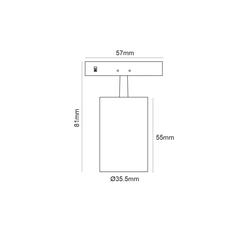 ΜΙΝΙ ΜΑΥΡΟ ΜΑΓΝΗΤΙΚΟ ΣΠΟΤ 24V DC 5W 3000K 510LM 24° RA90 5YRS Φ35,5*55(81)ΜΜ ΜΙΝΙ ΜΑΥΡΟ ΜΑΓΝΗΤΙΚΟ ΣΠΟΤ 24V DC 5W 3000K 510LM 24° RA90 5YRS Φ35,5*55(81)ΜΜ