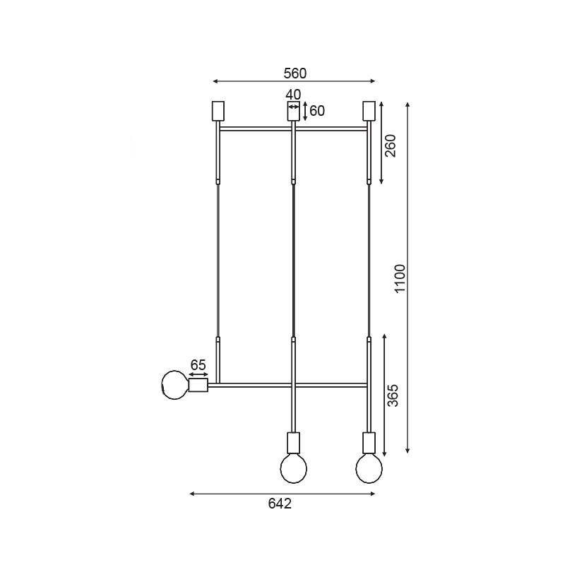 NETTO ΚΡΕΜΑΣΤΟ Φ/Σ 3ΧΕ27 ΧΡΥΣΟ ΜΕΤΑΛΛΙΚΟ 64X4X110CM KYOTO NETTO ΚΡΕΜΑΣΤΟ Φ/Σ 3ΧΕ27 ΧΡΥΣΟ ΜΕΤΑΛΛΙΚΟ 64X4X110CM KYOTO
