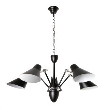 NETTO ΚΡΕΜΑΣΤΟ Φ/Σ 5ΧΕ27 ΜΕΤΑΛΛΙΚΟ ΜΑΥΡΟ/ΧΡΩΜΙΟ Φ72ΧΗ120CM NETTO ΚΡΕΜΑΣΤΟ Φ/Σ 5ΧΕ27 ΜΕΤΑΛΛΙΚΟ ΜΑΥΡΟ/ΧΡΩΜΙΟ Φ72ΧΗ120CM