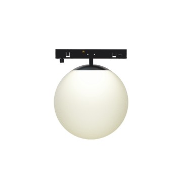 ΜΙΝΙ ΜΑΥΡΟ ΜΑΓΝΗΤΙΚΟ ΦΩΤΙΣΤΙΚΟ 24V DC 7W 4000K 670LM 230° RA90 5YRS Φ100ΜΜ ΟΠΑΛ ΓΥΑΛΙ