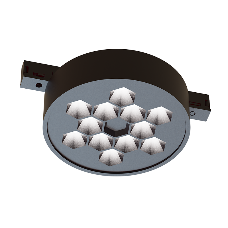 ΜΙΝΙ ΜΑΥΡΟ ΜΑΓΝΗΤΙΚΟ ΣΠΟΤ 24V DC 5W 3000K 270LM 50° RA90 5YRS Φ71*32ΜΜ