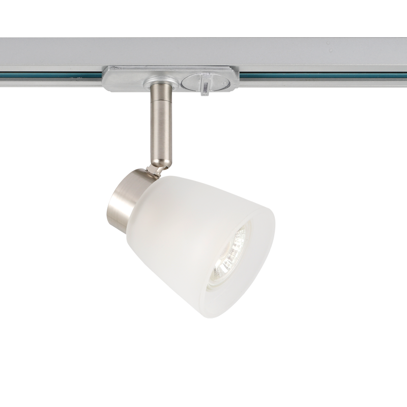 ^TRACK SPOT GU10 3C SATIN NICKEL No40 ^TRACK SPOT GU10 3C SATIN NICKEL No40