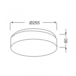 ΠΛΑΦΟΝΙΕΡΑ ΛΕΥΚΟ ΓΥΑΛΙ 2x40W Φ25 PARFAIT