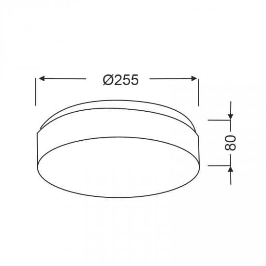 ΠΛΑΦΟΝΙΕΡΑ ΛΕΥΚΟ ΓΥΑΛΙ 2x40W Φ25 PARFAIT