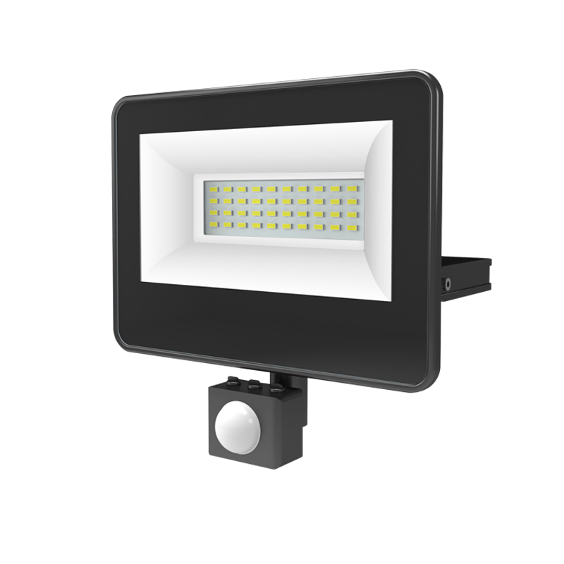 BLACK SENSOR LED SMD FLOOD LUMINAIRE IP66 30W 4000K 3100Lm 230V AC RA80 BLACK SENSOR LED SMD FLOOD LUMINAIRE IP66 30W 4000K 3100Lm 230V AC RA80