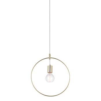 ΚΡΕΜΑΣΤΟ Φ/Σ 1ΧΕ27 ΜΕΤΑΛΛΙΚΟ ΟΡΕΙΧΑΛΚΟ ΚΥΚΛΟΣ Φ35CM TWIGGY