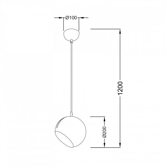 ΚΡΕΜΑΣΤΟ Φ/Σ 1ΧΕ27 ΜΕΤΑΛΛΙΚΟ ΧΡΩΜΙΟ Φ20XH120CM HOSTA